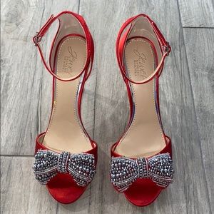 Badgley Mischka jeweled heels